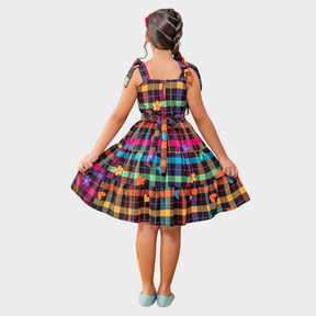 Vestido de Festa Junina Infantil