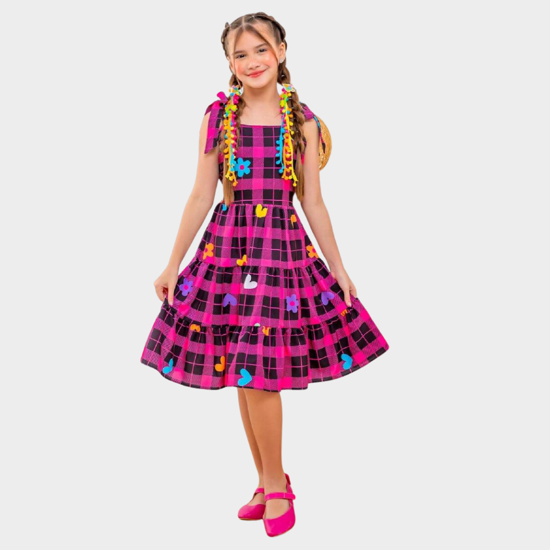 Vestido de Festa Junina Infantil